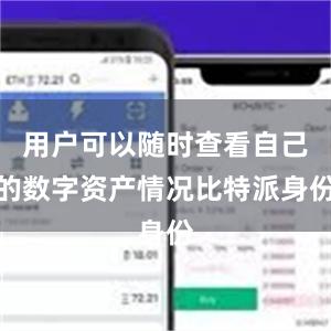 用户可以随时查看自己的数字资产情况比特派身份