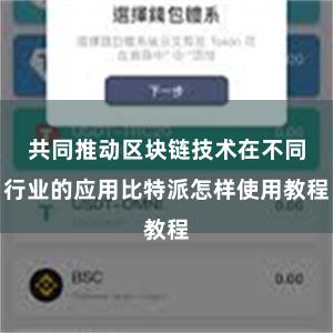 共同推动区块链技术在不同行业的应用比特派怎样使用教程